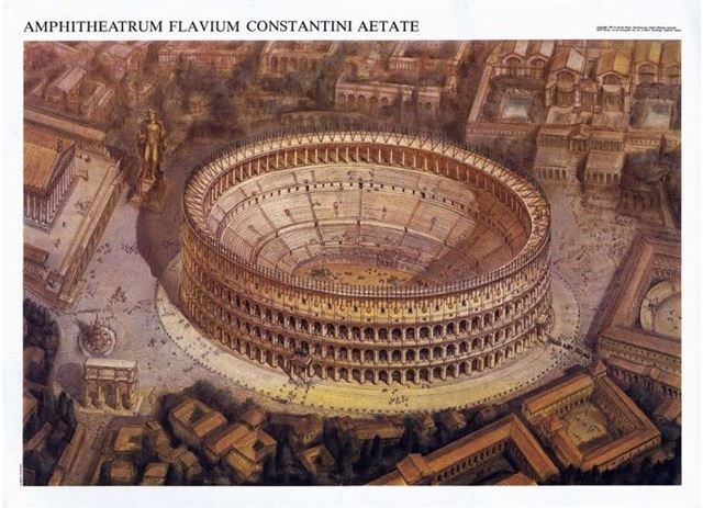 Amphiteatrum Flavium Constantini Aetate Poster