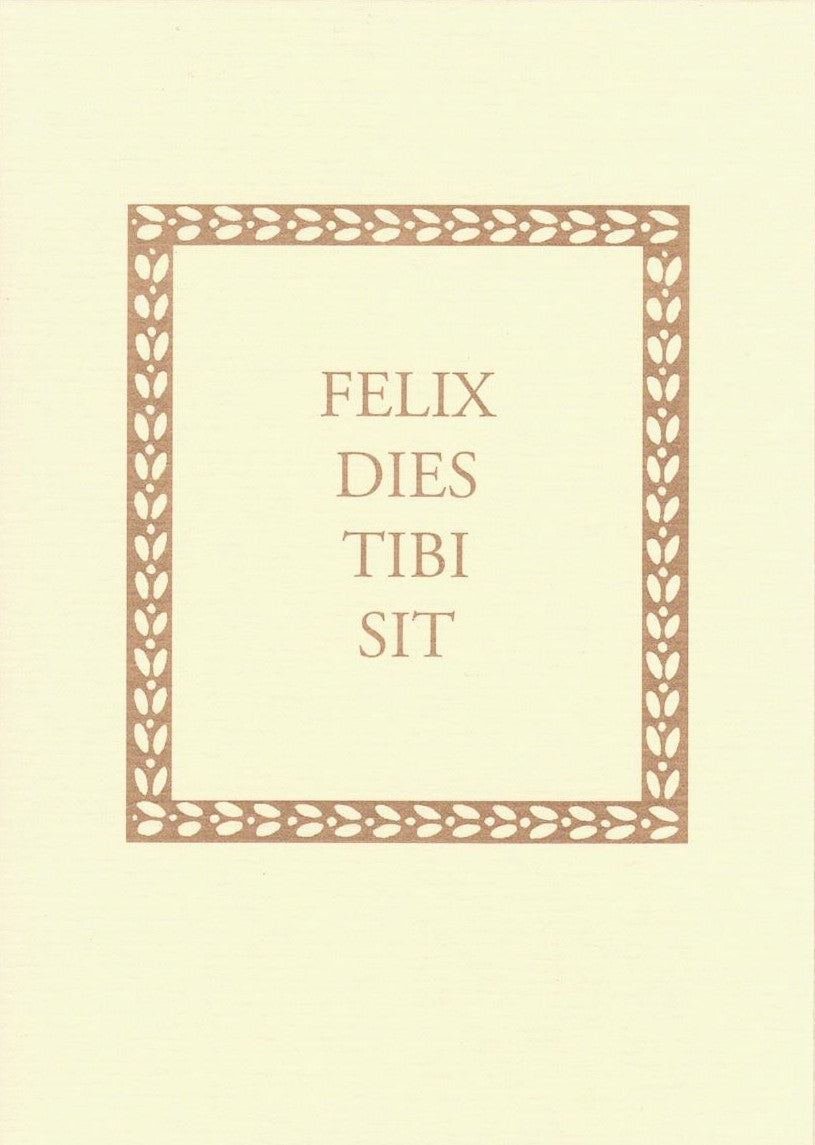 felix dies tibi sit greeting card