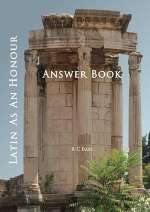 Latin as an Honour Answer Book