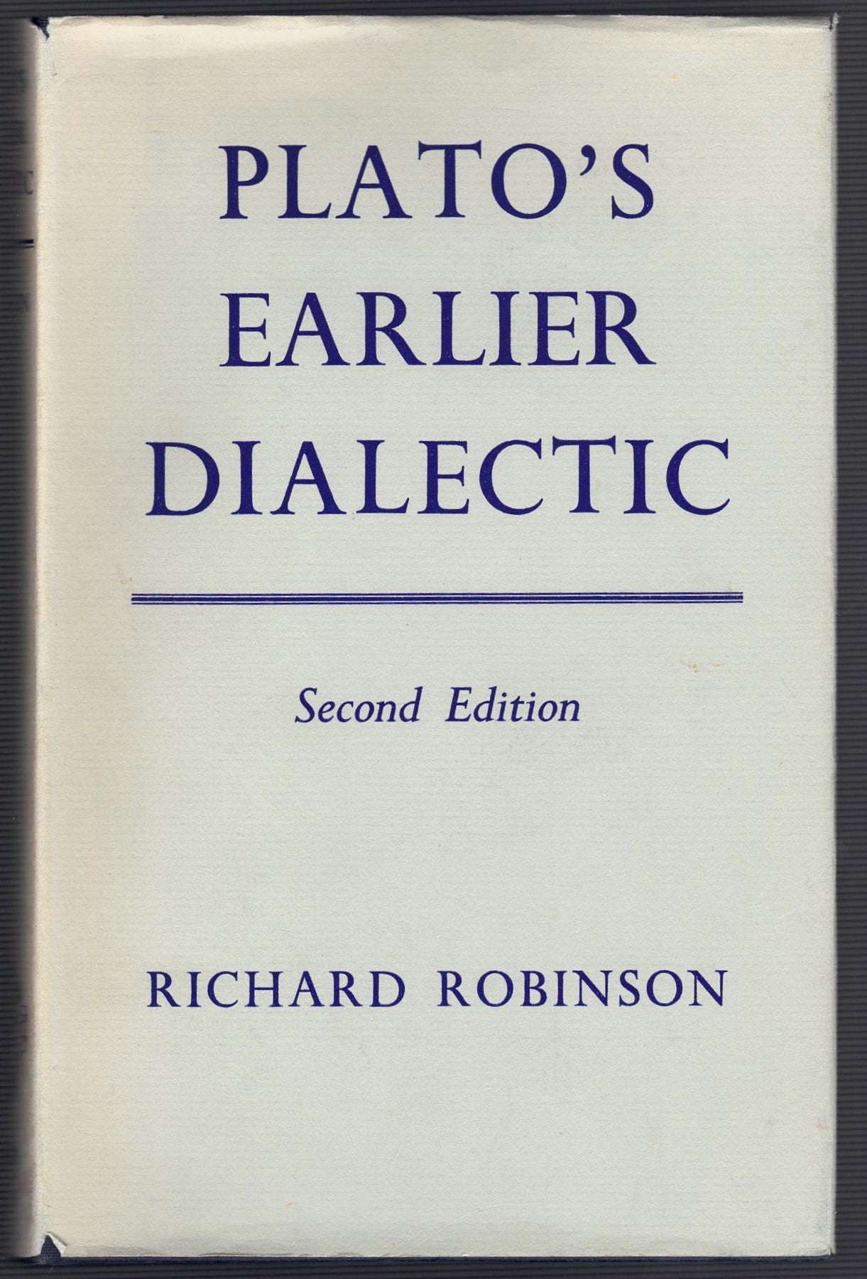 Plato's Earlier Dialectic