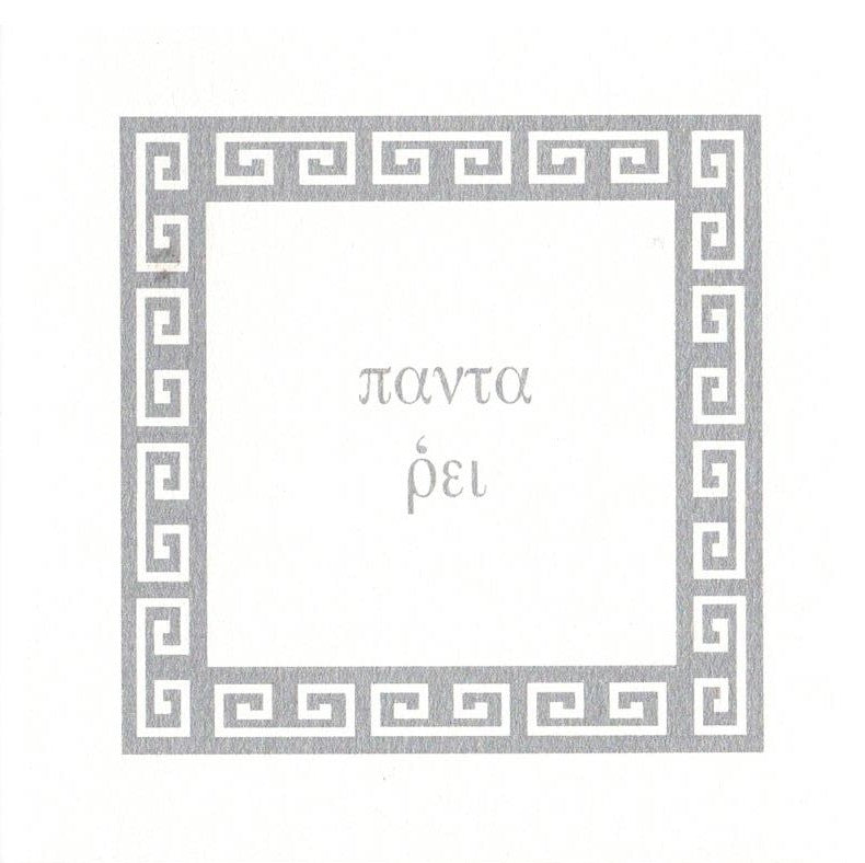 παντα ῥεi (everything flows) greeting card