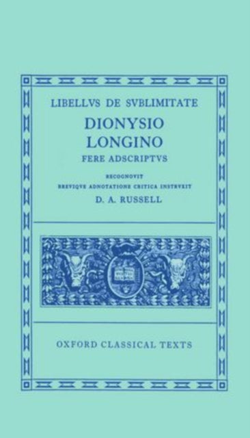 Longinus Libellus de Sublimitate