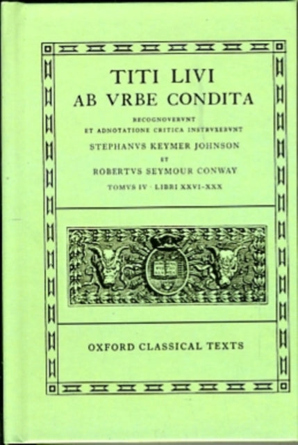 Livy Ab Urbe Condita Books XXVI-XXX
