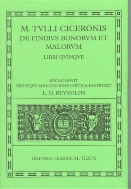 Cicero De Finibus Bonorum et Malorum
