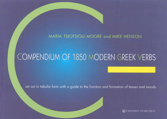 Compendium of 1850 Modern Greek Verbs