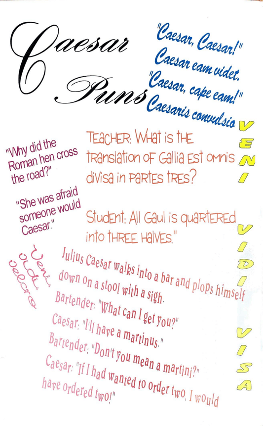 Caesar's Puns Poster