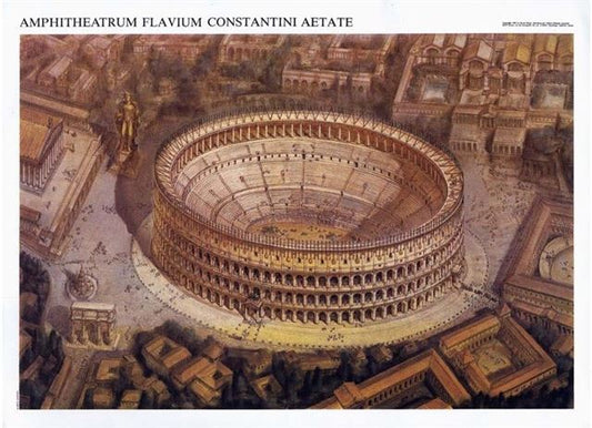 Amphiteatrum Flavium Constantini Aetate Poster