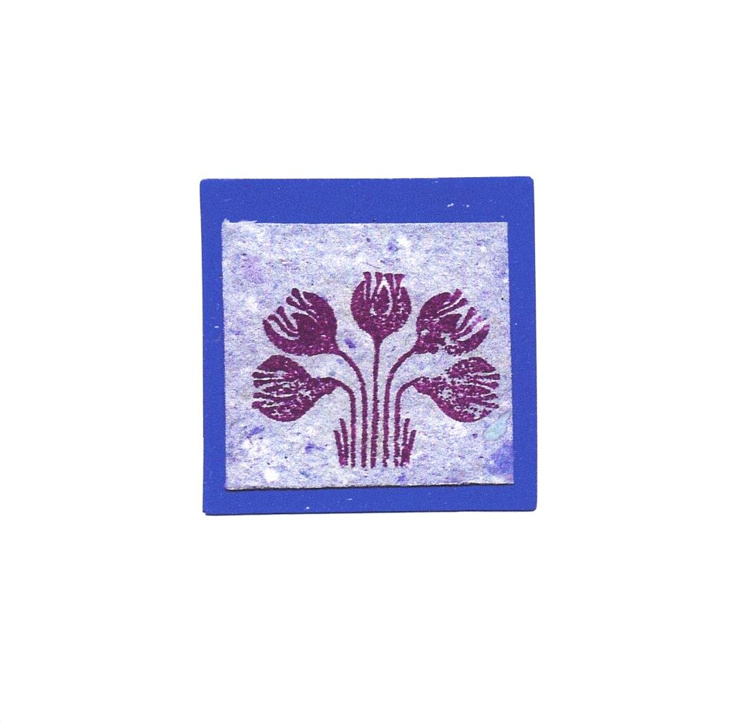 Crocuses Greeting Card (Blue)