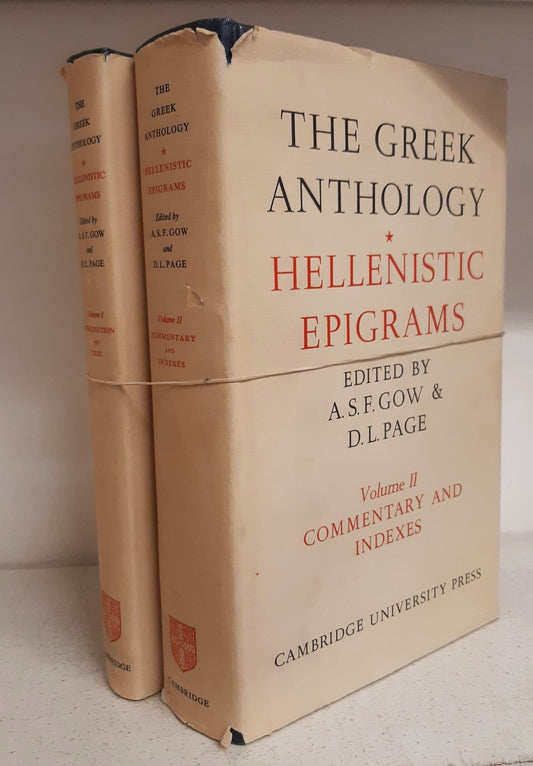 THE GREEK ANTHOLOGY HELLENISTIC EPIGRAMS. Two Volume Set