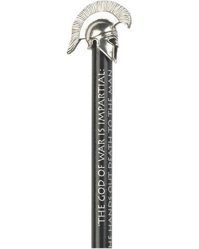 Greek helmet pencil topper