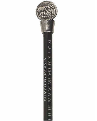 Roman coin pencil topper