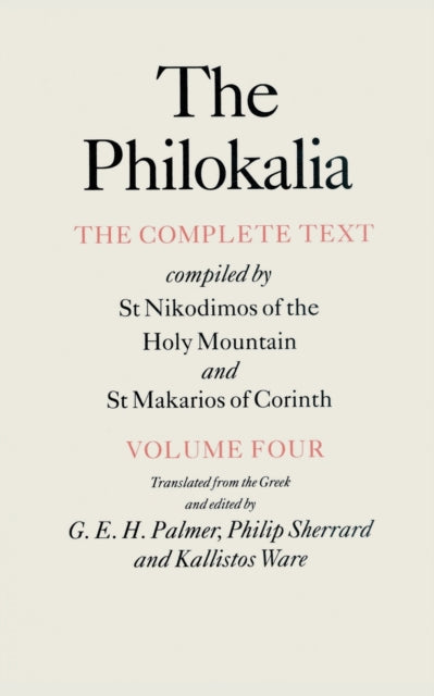 The Philokalia Volume 4