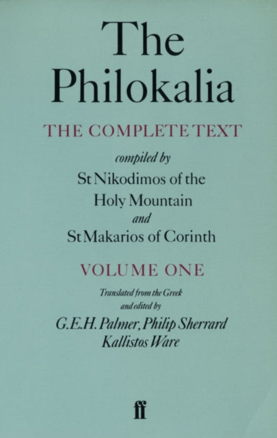 The Philokalia Volume 1
