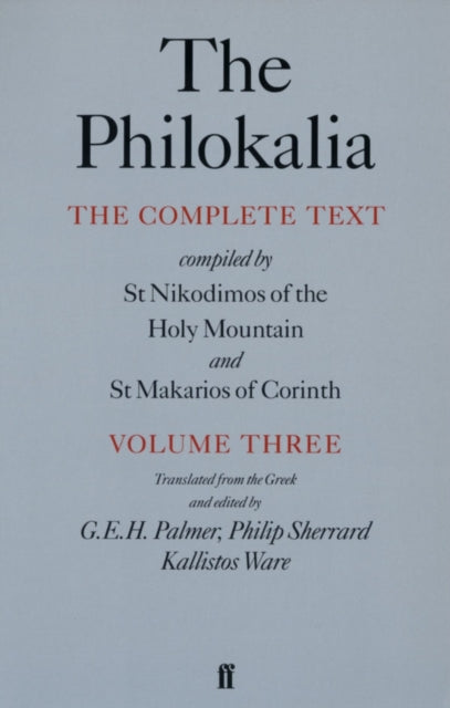 The Philokalia Volume 3