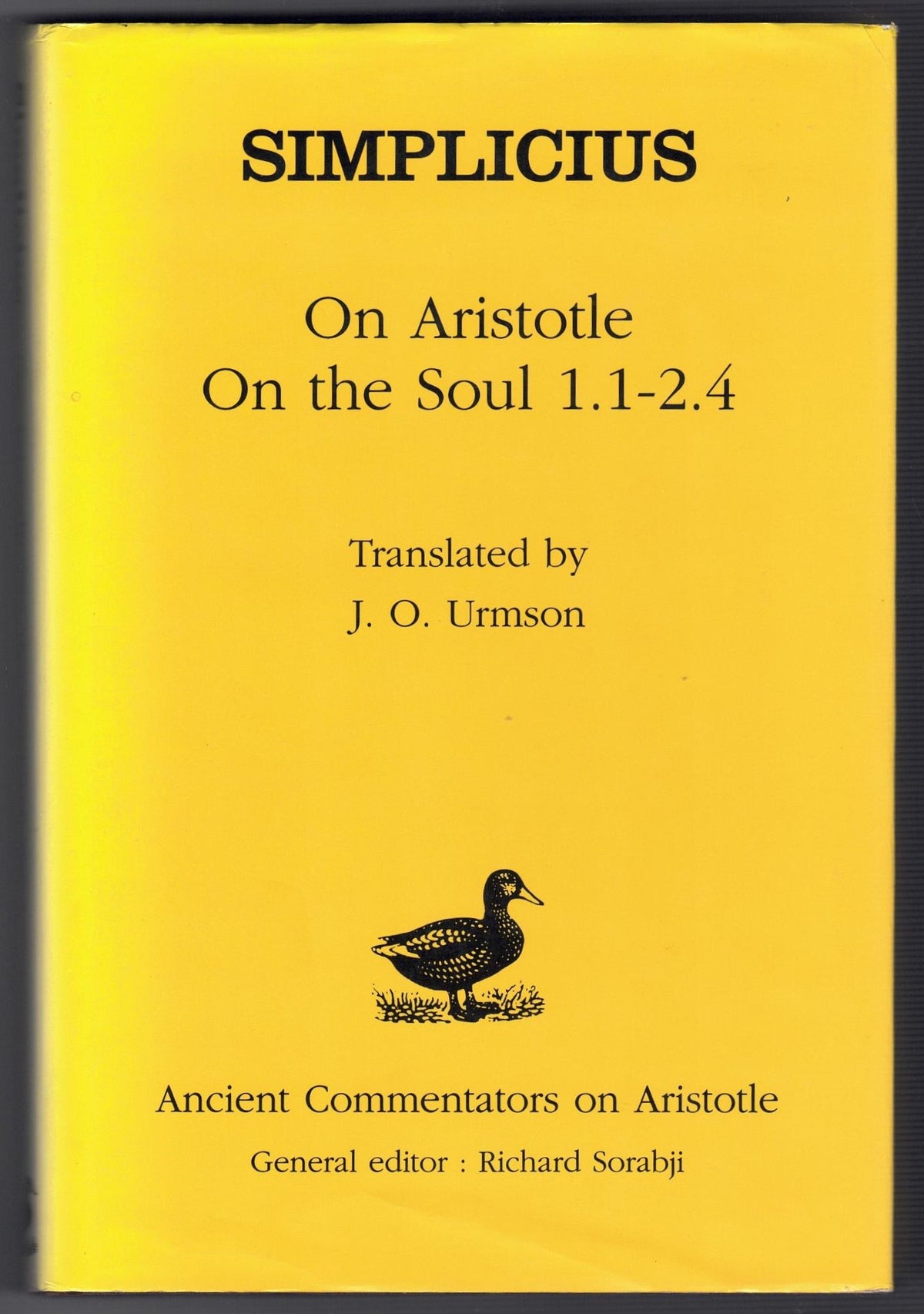 Simplicius: On Aristotle On the Soul 1.1-2.4 (Ancient Commentators on Aristotle)