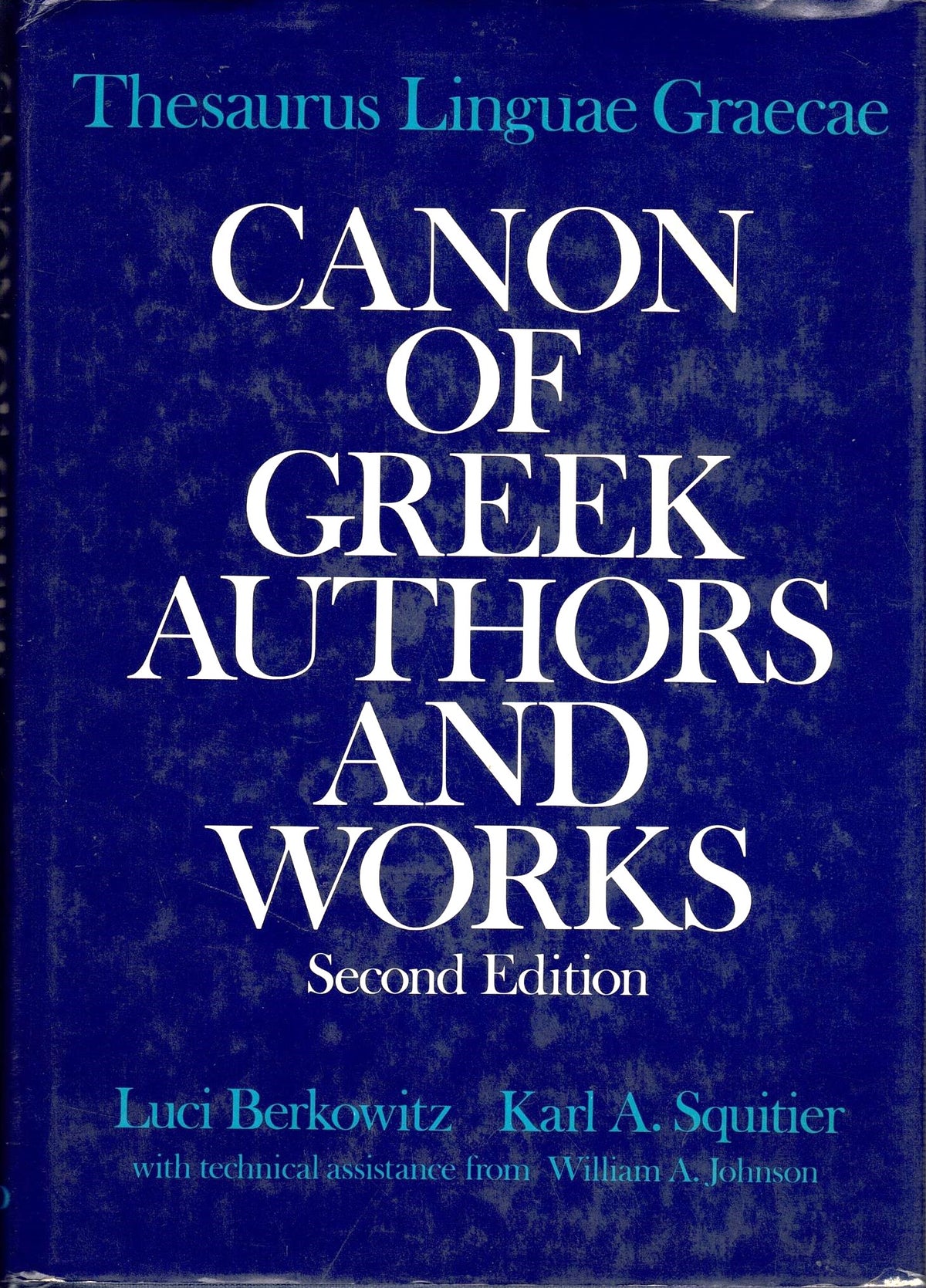 Thesaurus Linguae Graecae: Canon of Greek Authors and Works