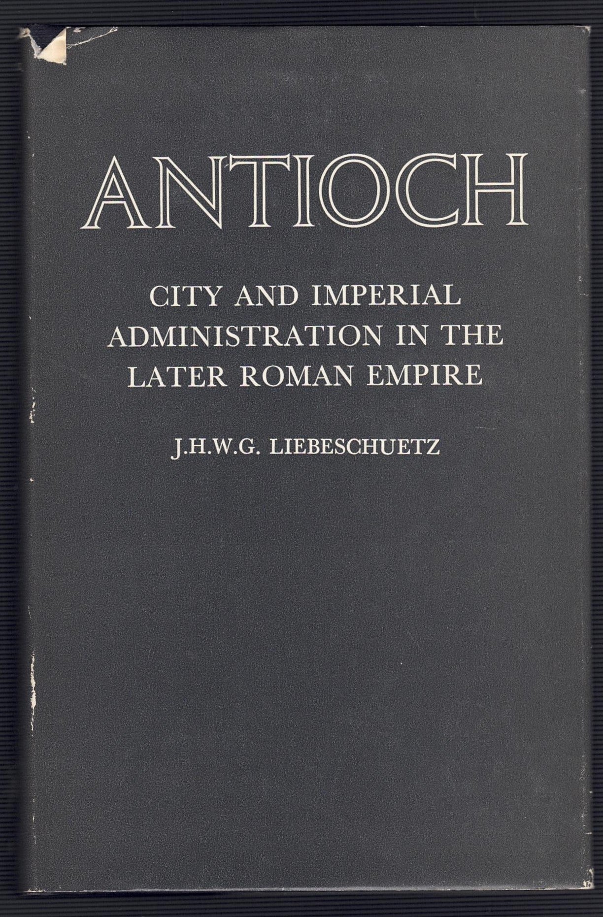 Antioch: City and Imperial Administration in the Later Roman Empire