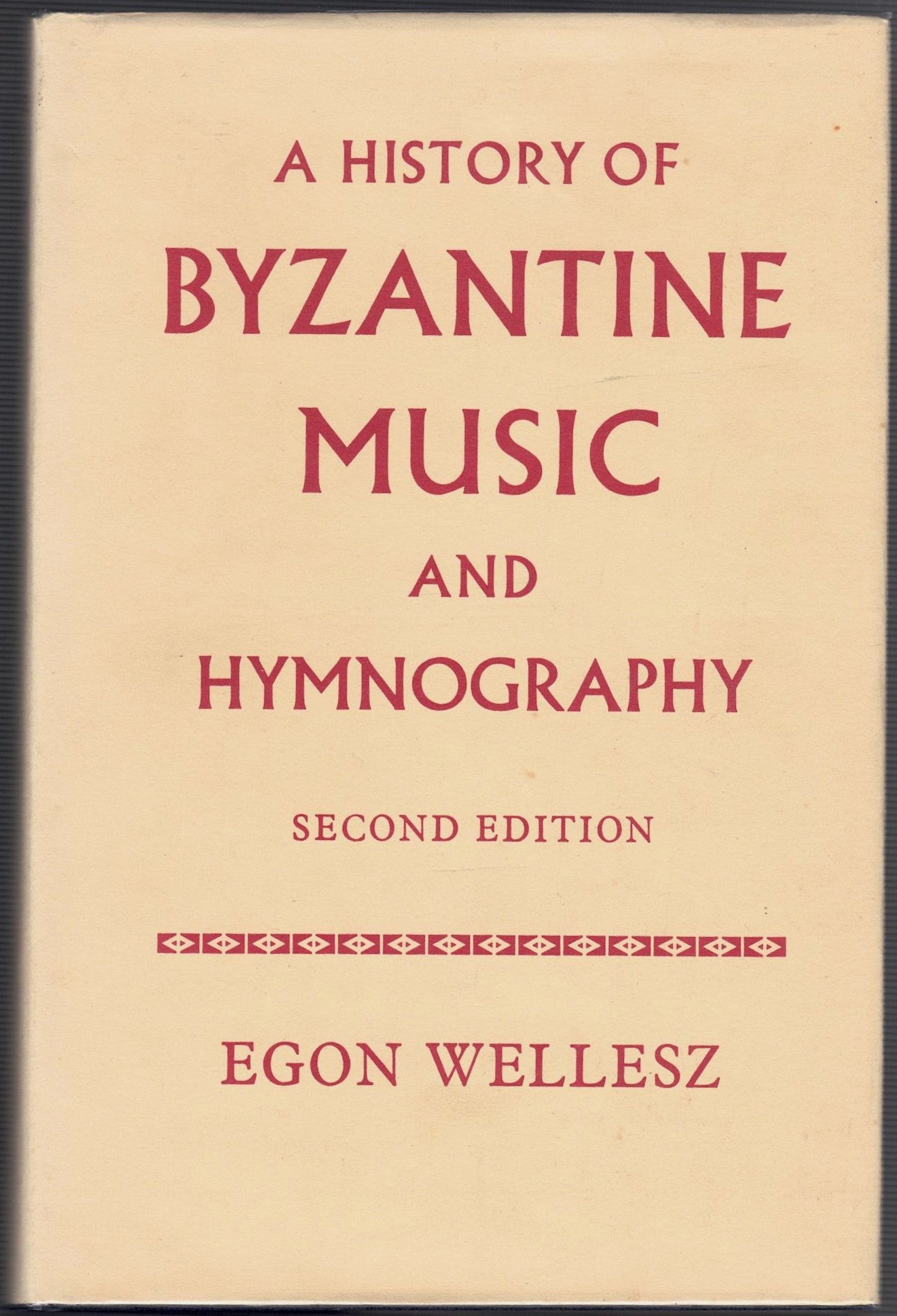 A History of Byzantine Music and Hymnography