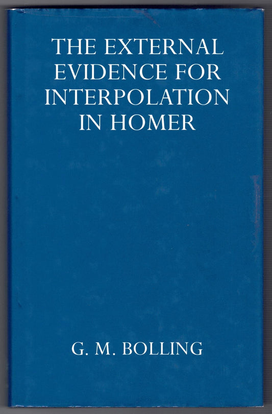 The External Evidence for Interpolation in Homer