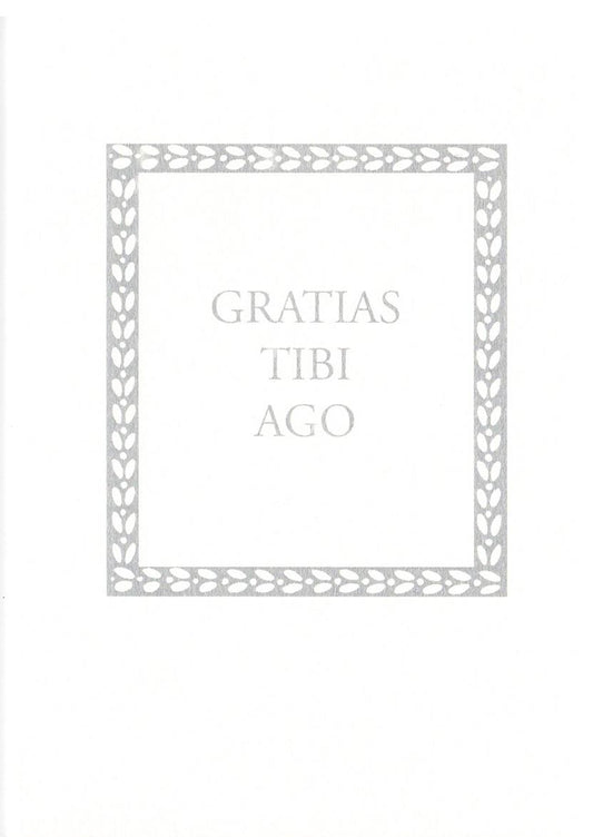 gratias tibi ago greeting card