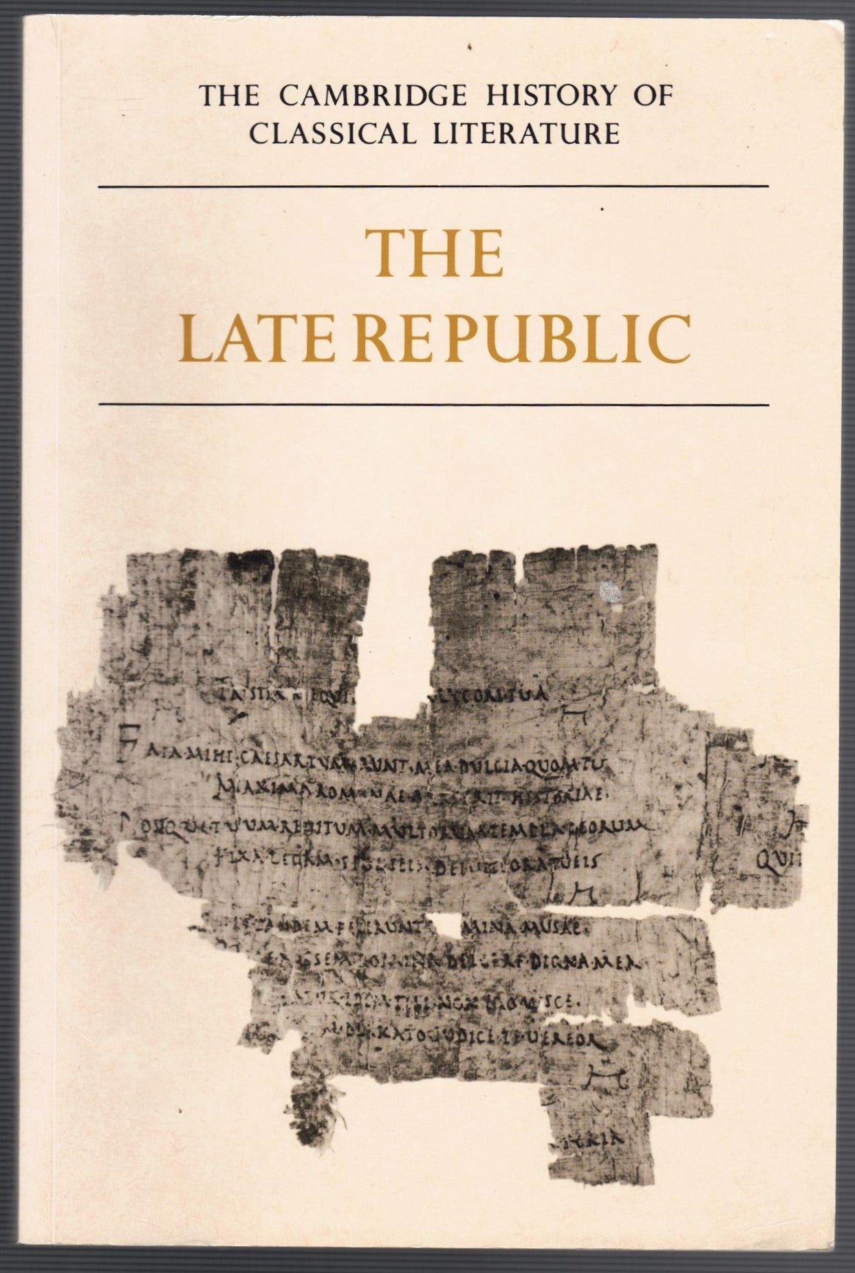 The Late Republic Volume II Part 2