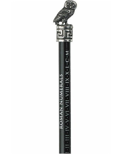 Roman Owl Pencil Topper - Pewter