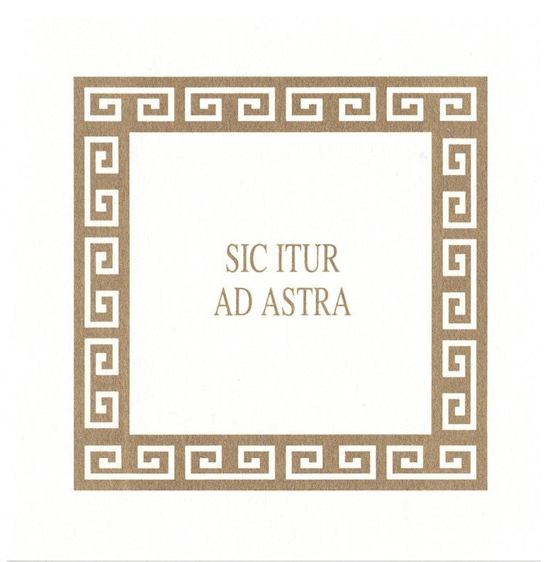 sic itur ad astra greeting card