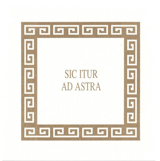 sic itur ad astra greeting card