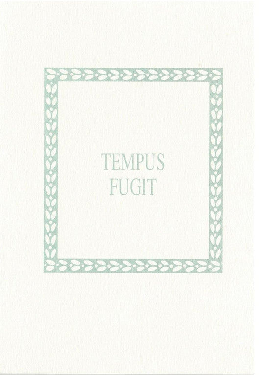 tempus fugit greeting card